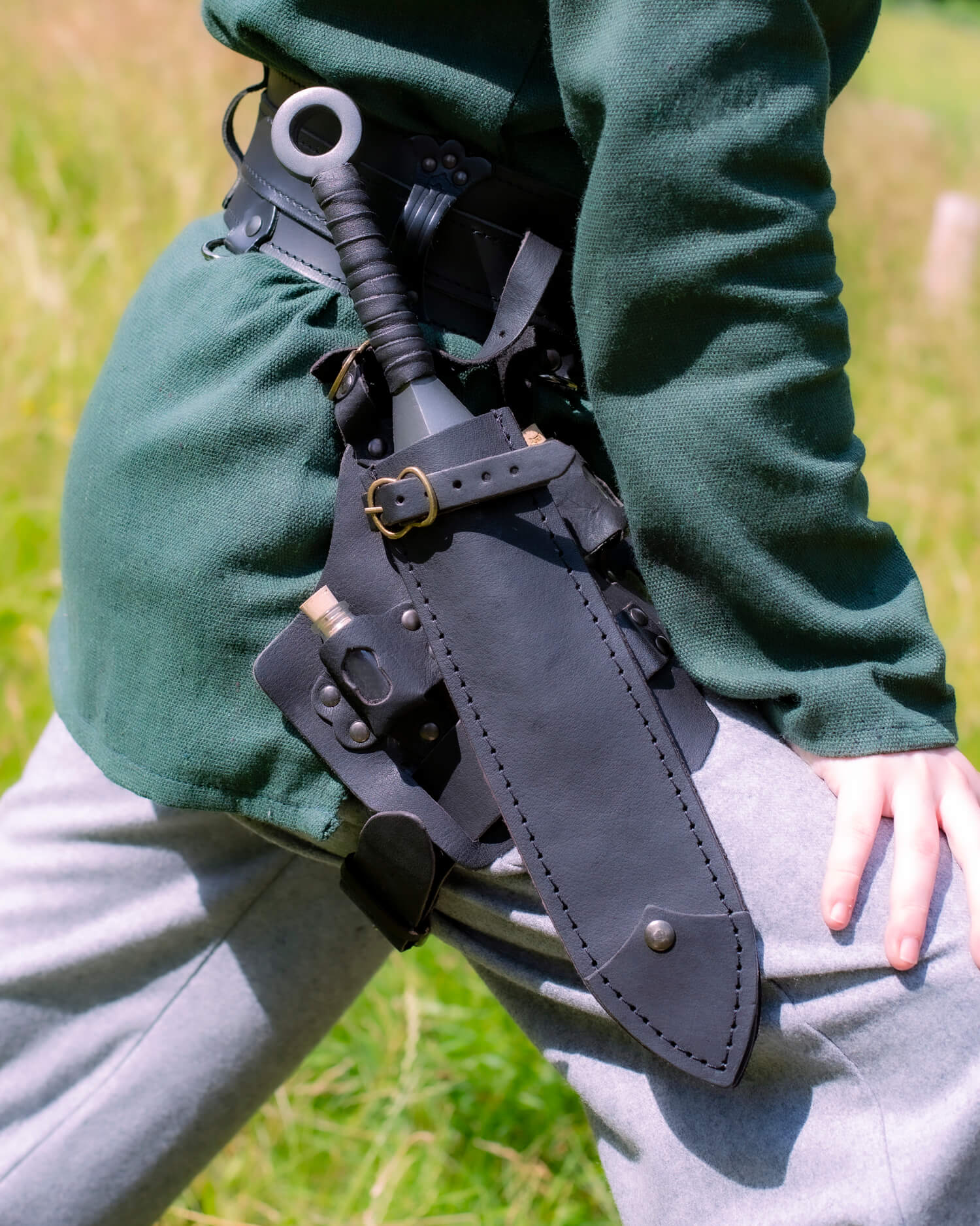 Trinity Holster mit Dolchscheide schwarz