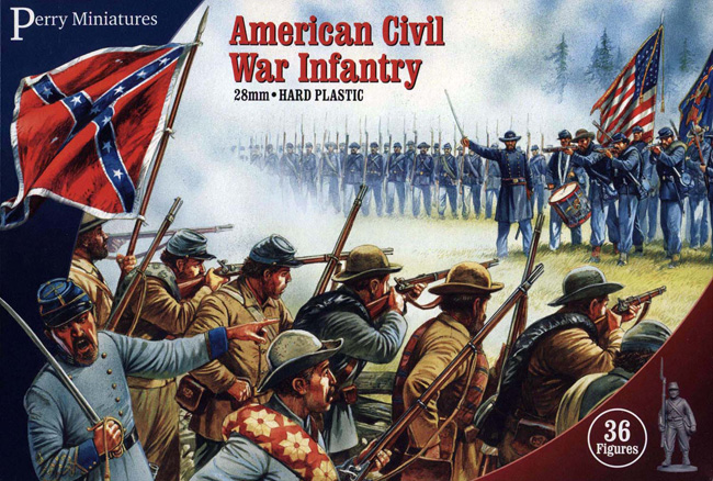 ACW1 Plastic American Civil War Infantry ( box of 36 figures)