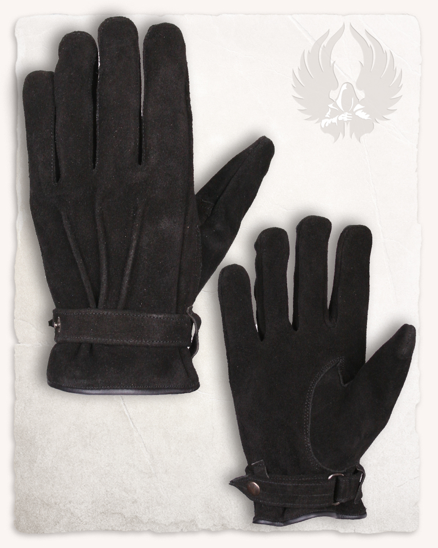 Hartwig-Handschuhe-Wildleder-schwarz-L