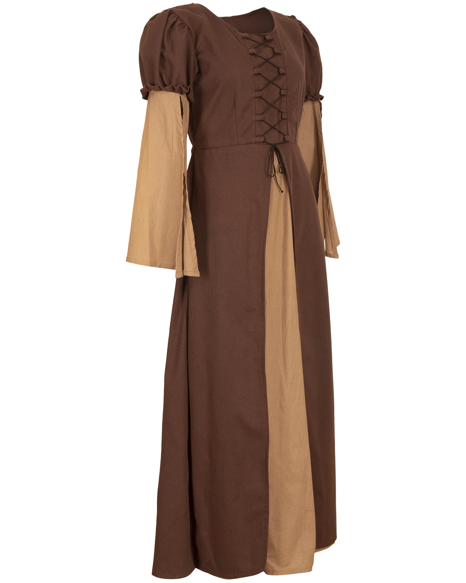 Loreley Kleid Canvas braun/sand M