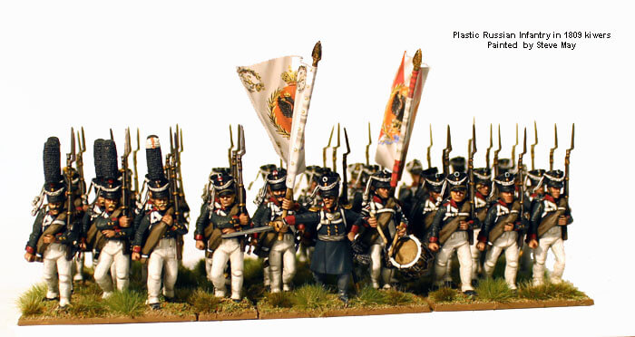 RN 20 Russian Napoleonic Infantry 1809-1814 ( 40 figures)