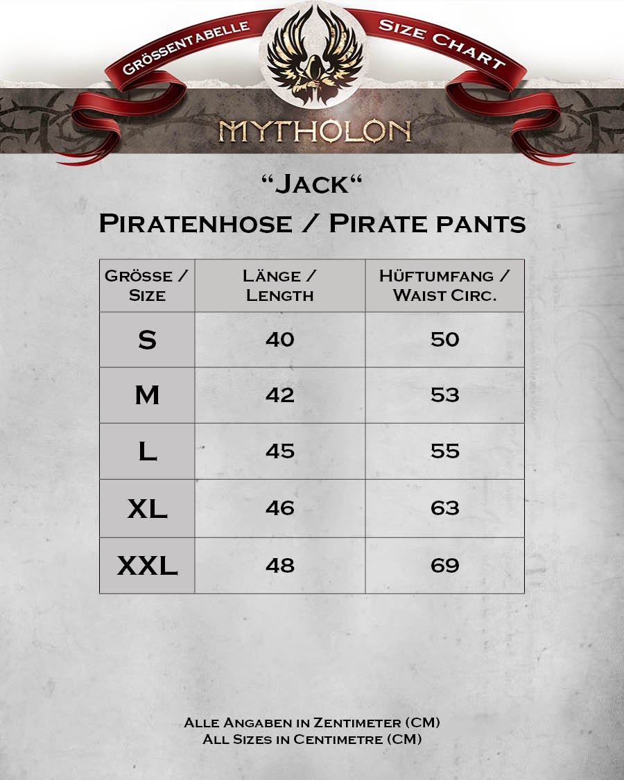 Jack pirate pants blue/cream