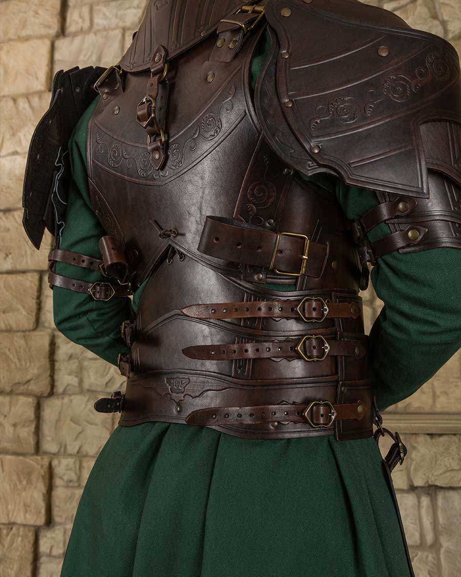 Lancelot - ceinture d'armure brune