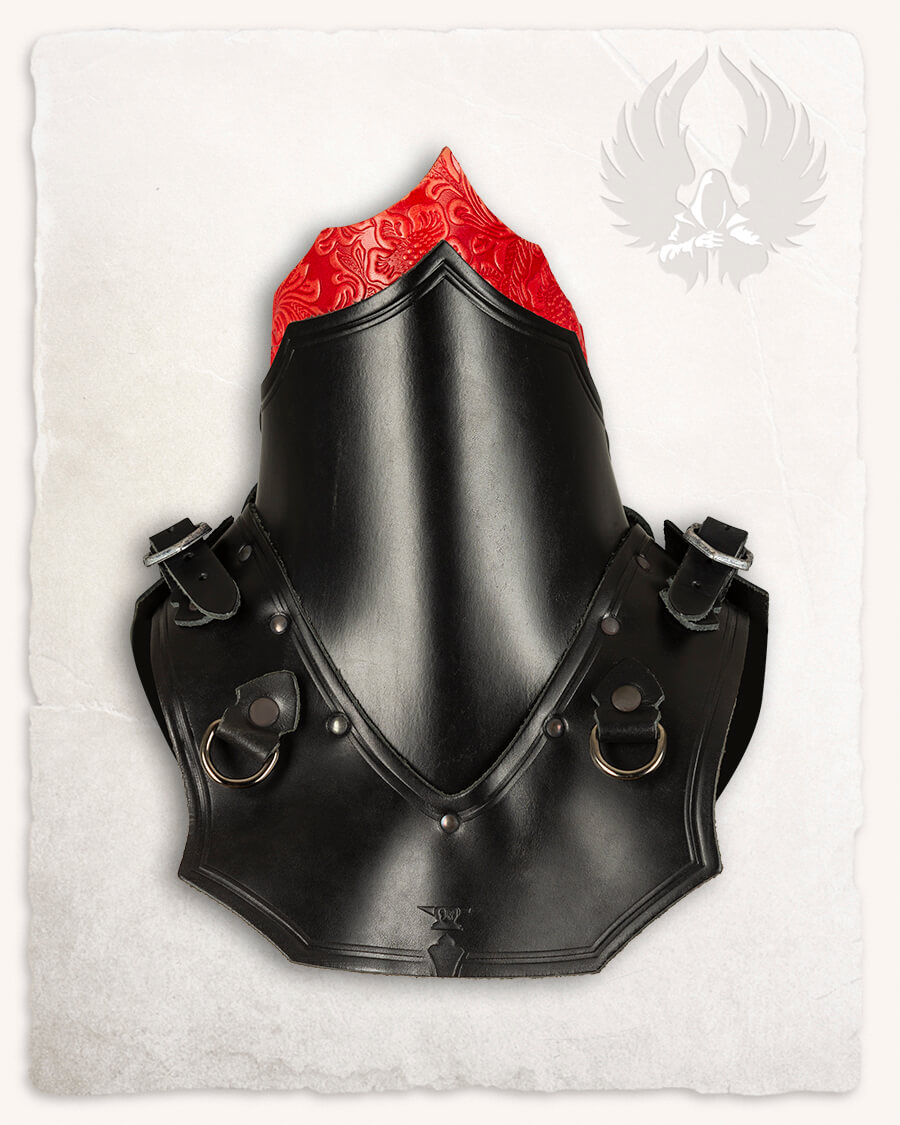 Morgana Lederrüstung Set schwarz/rot floral