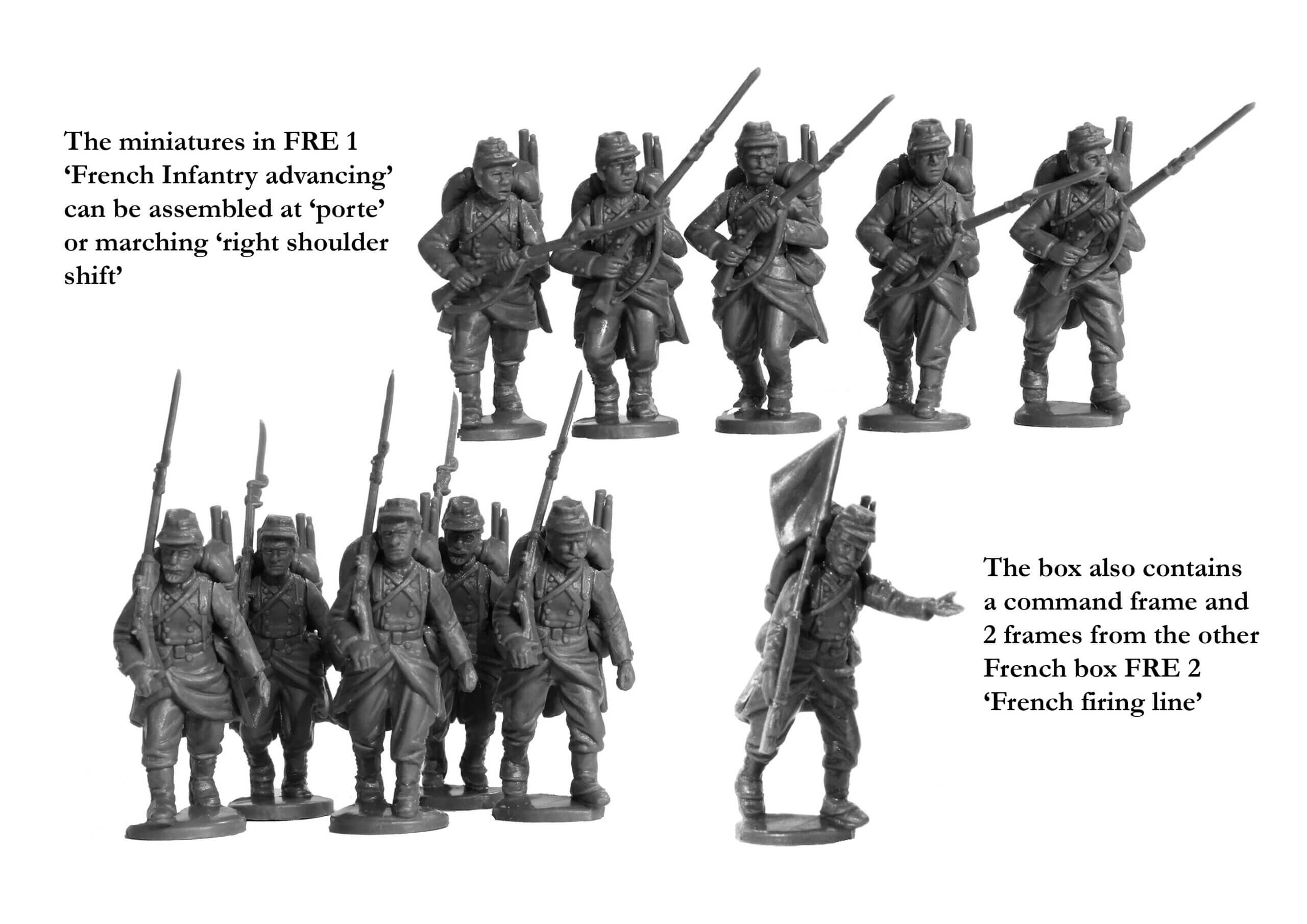 FRE 1 Franco-Prussian War French Infantry advancing 