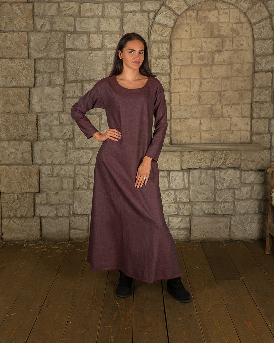 Lenora ladies' tunic herringbone burgundy LIMITED EDITION