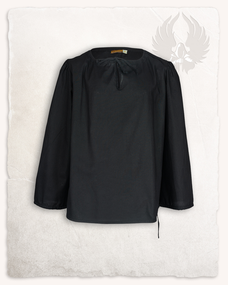 Rafael Hemd leichte Baumwolle schwarz