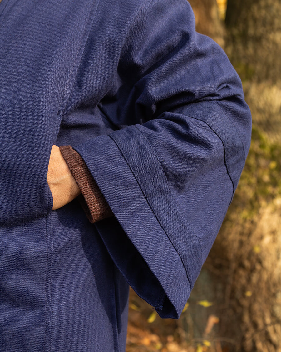 Oberon robe canvas blue