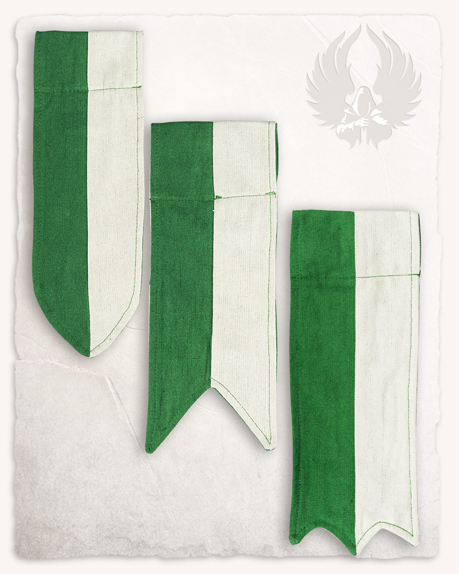Korbin - Insigne de ceinture vert et blanc crème