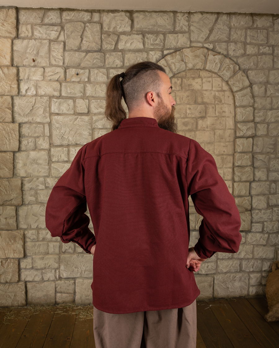 Bartold Hemd canvas bordeaux 3XL