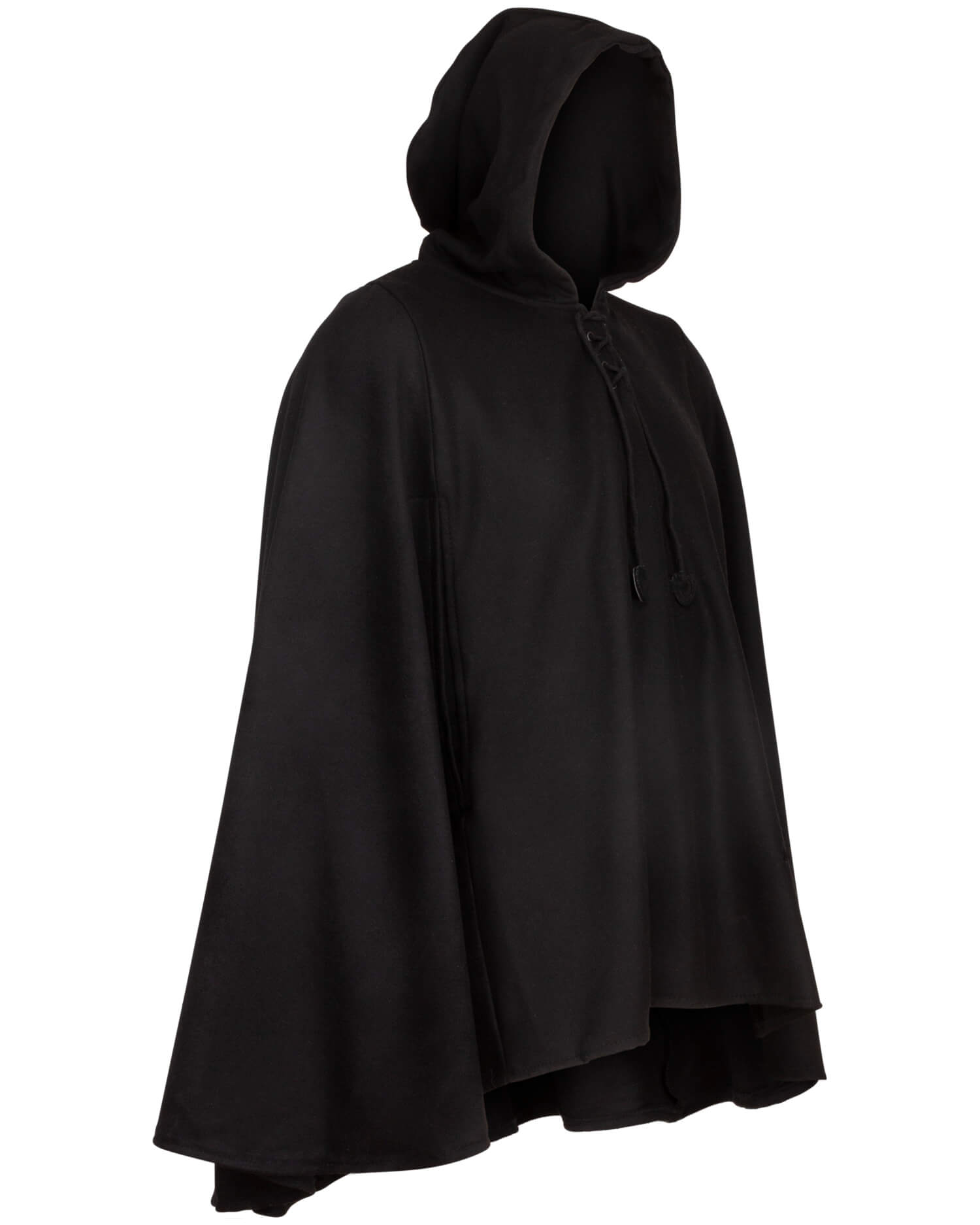 Raven Cape Wolle schwarz