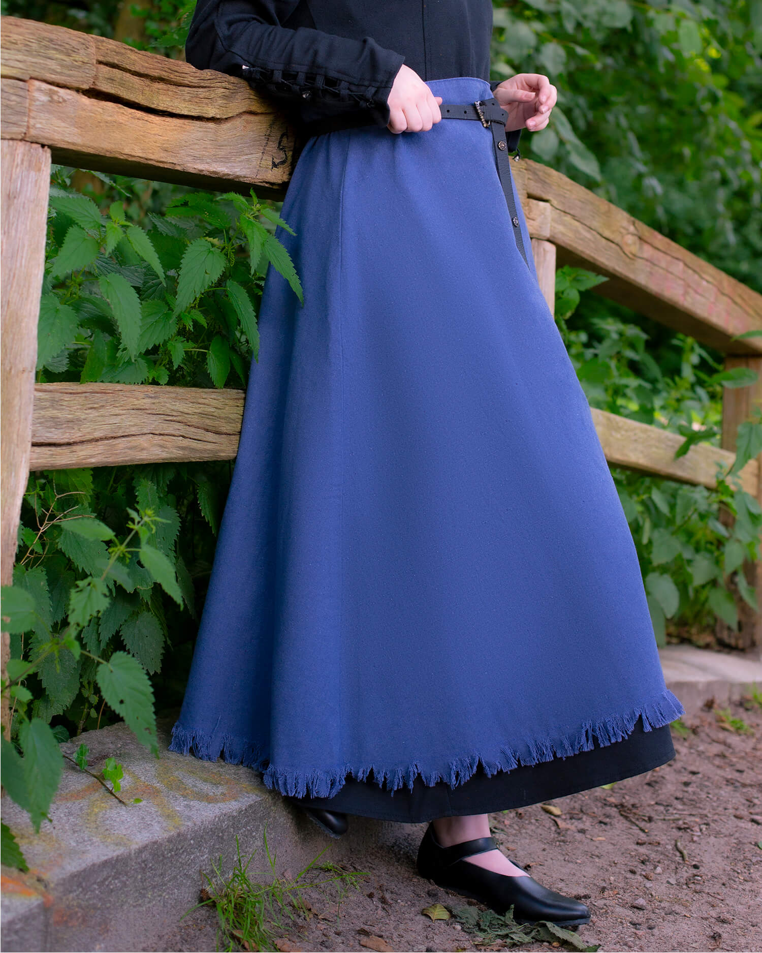 Sina skirt canvas blue SHABBY EDITION